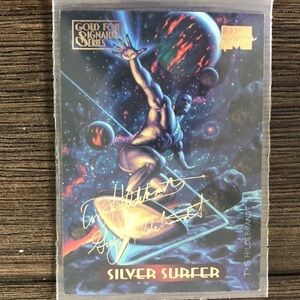 ’94 Marvel Masterpieces trading card: Sliver Sable #111 (Gold for Signature Seri